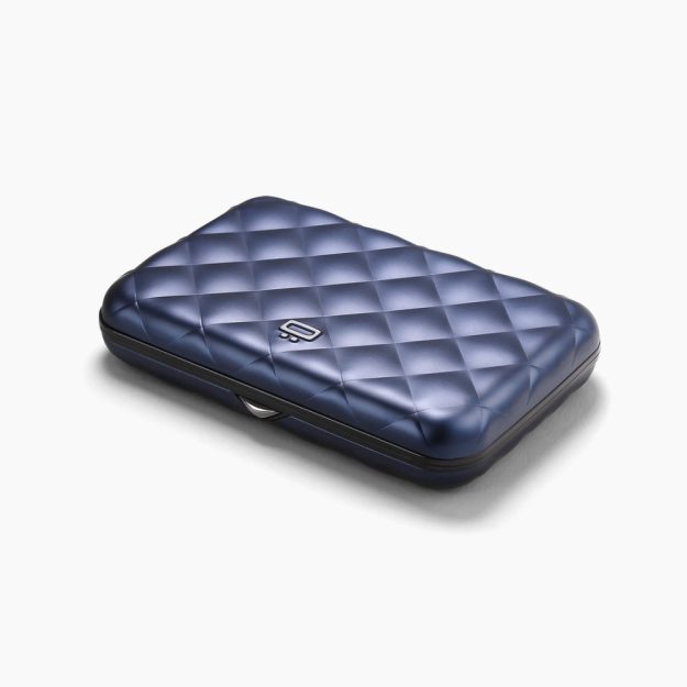 QUILTED LADY CASE navy blue