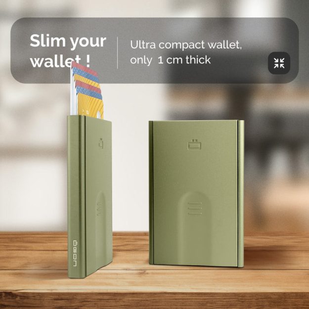 ÖGON Slider Wallet | cactus green