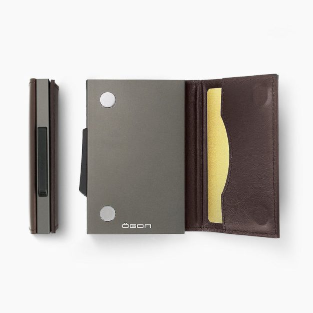 ÖGON Cascade Slim Wallet | dark brown leather