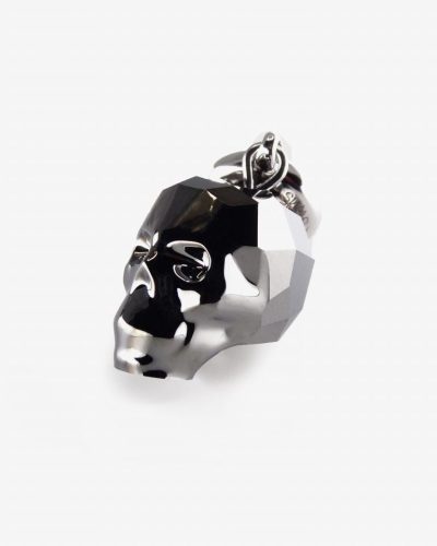 SWAROVSKI BeCharmed Skull Charm silver night